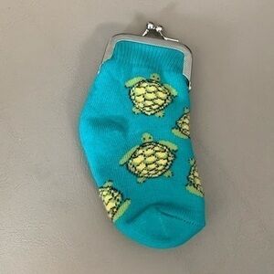 Cute little turtle sock purse